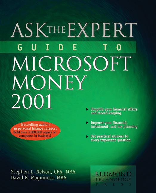 Cover image for Ask the Expert Guide to Microsoft Money 2001